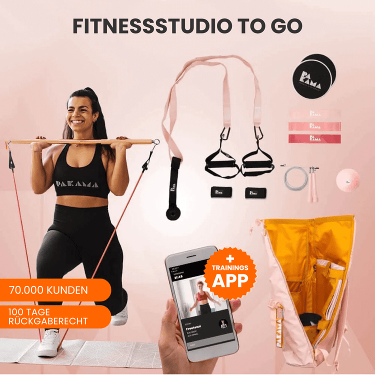 Firmen Fitnessstudio to Go (inkl. App) PARIS Pink PAKAMA athletics