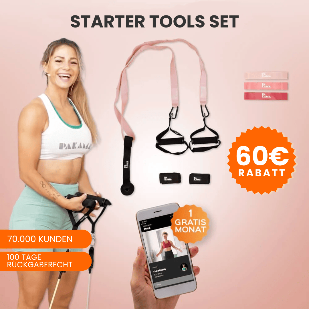 PAKAMA Starter Tools Set Fitnessstudio to Go (inkl. App) PAKAMA athletics