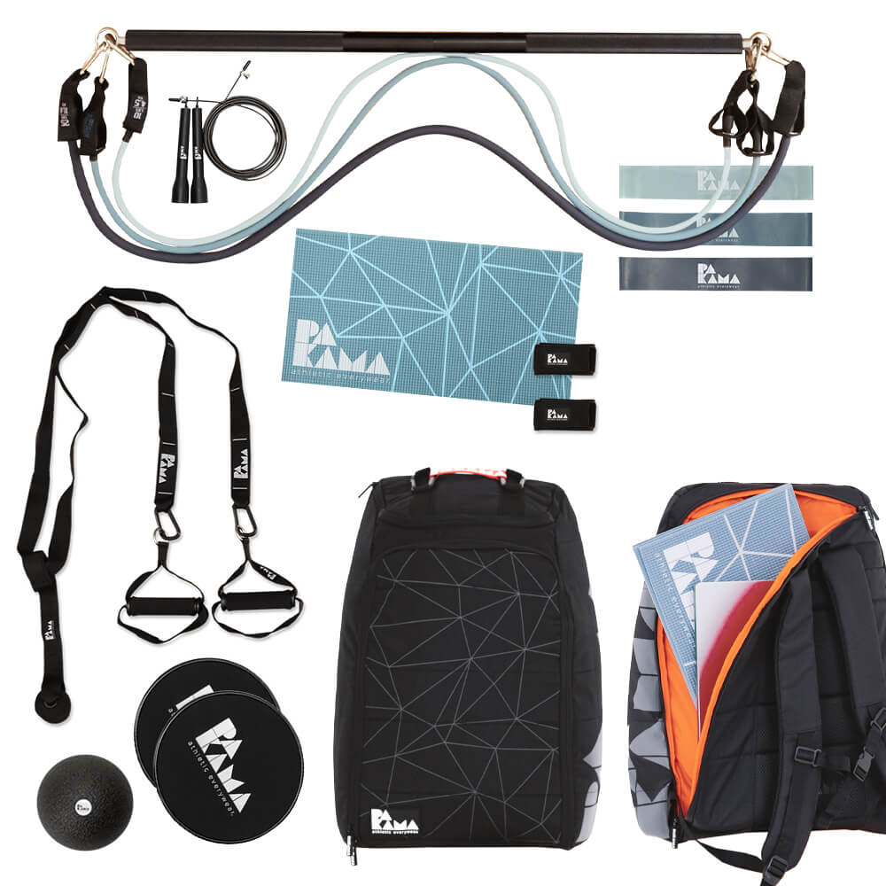 PAKAMA Reise Rucksack Fitnessstudio to Go Travel schwarz