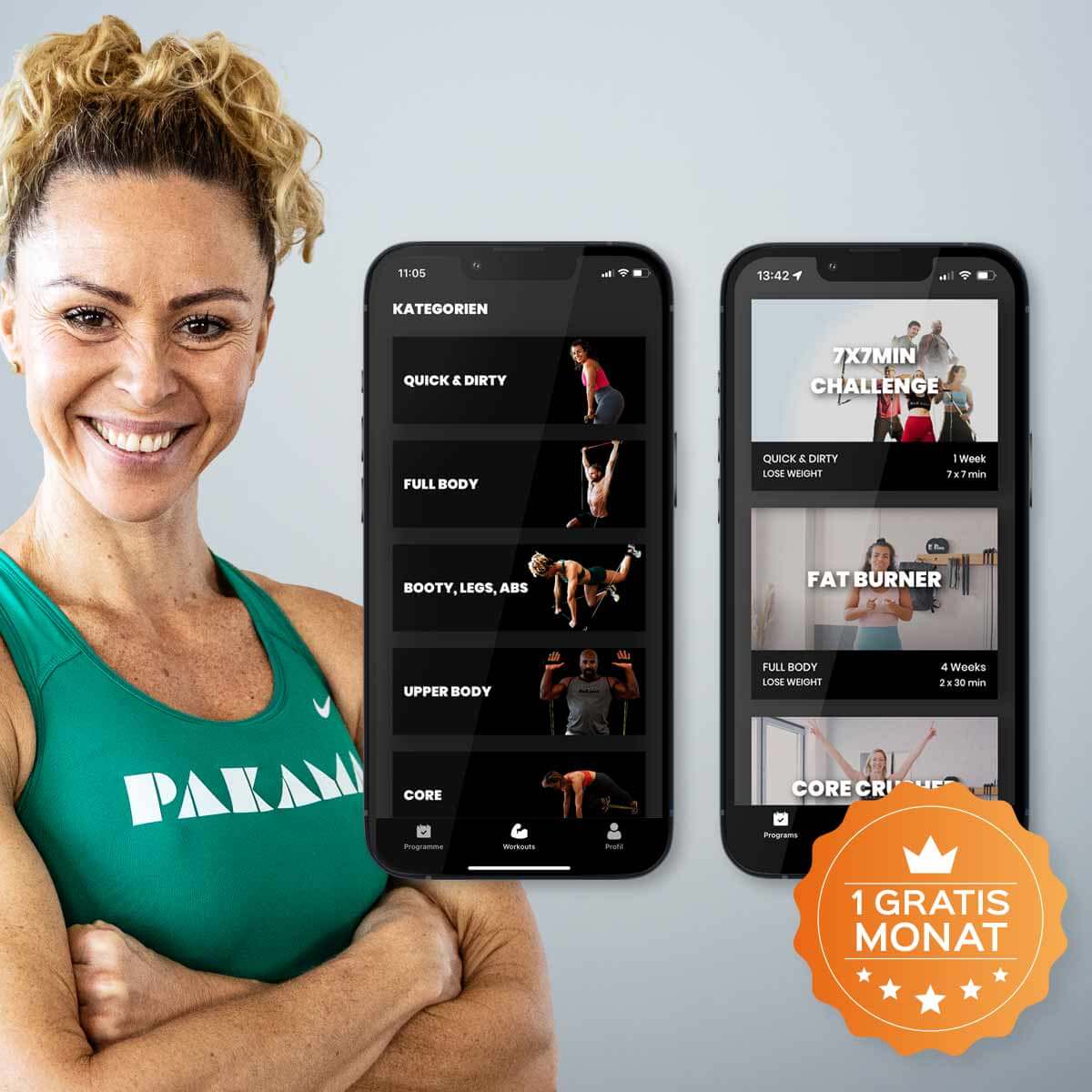 PAKAMA Fitnessstudio to Go (inkl. App) PAKAMA athletics