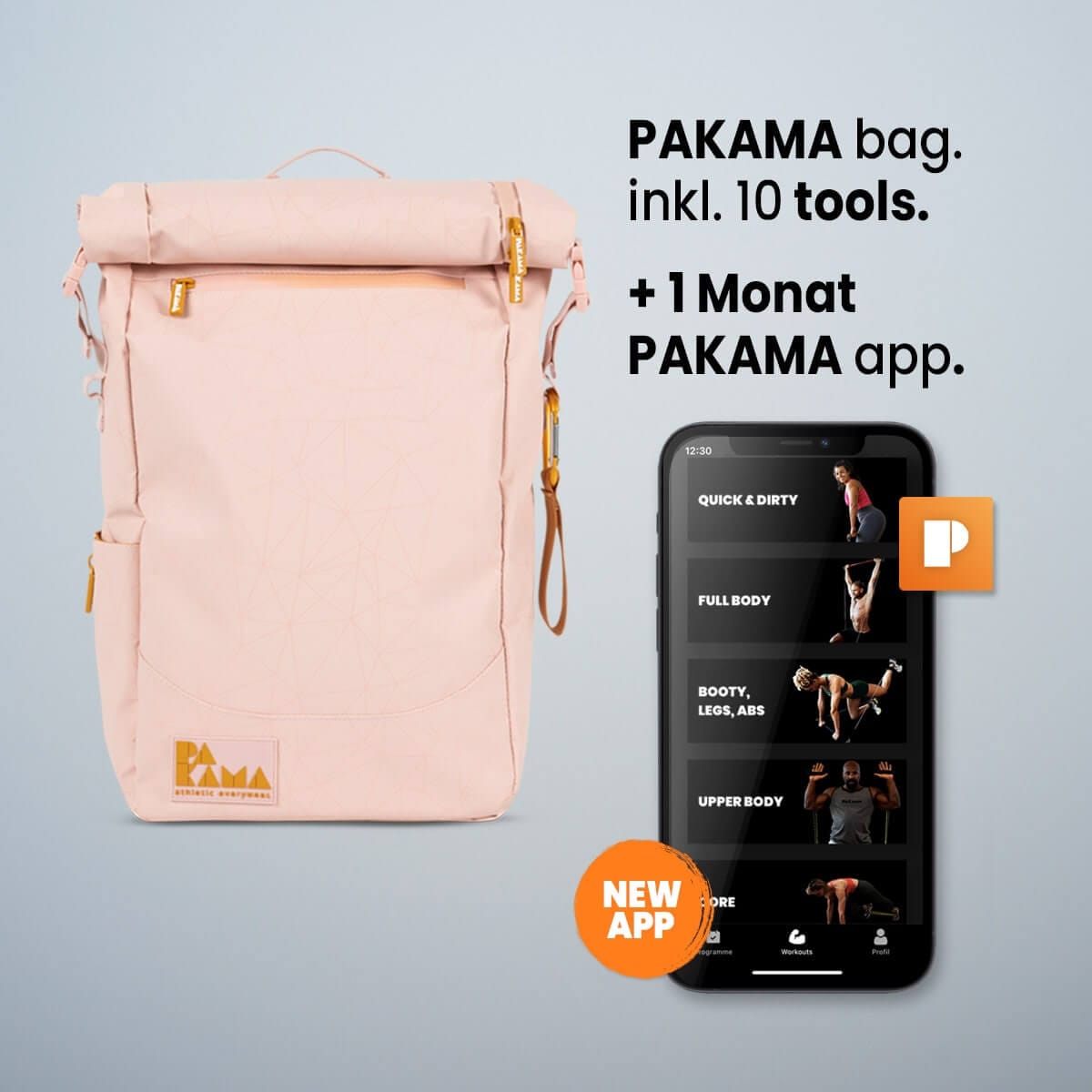PAKAMA Fitnessstudio to Go (inkl. App) PAKAMA athletics