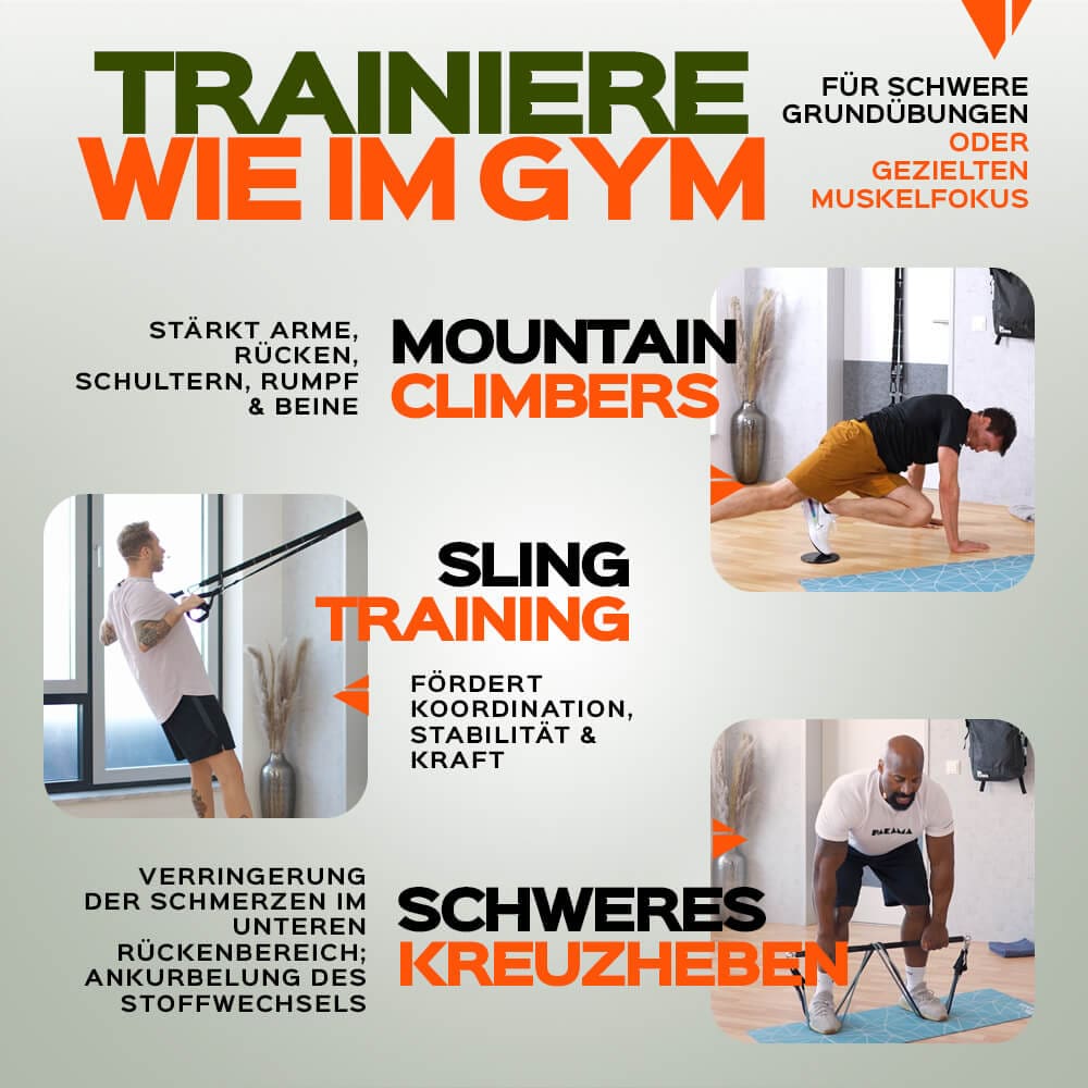 PAKAMA Fitnessstudio to Go (inkl. App) PAKAMA athletics
