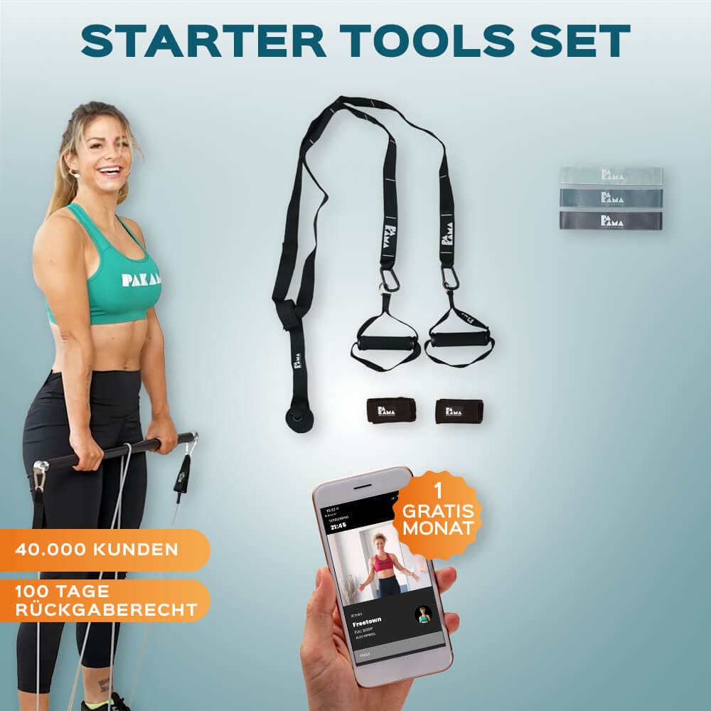 Starter Tools Set ohne Bag (inkl. App) BERLIN Black PAKAMA athletics