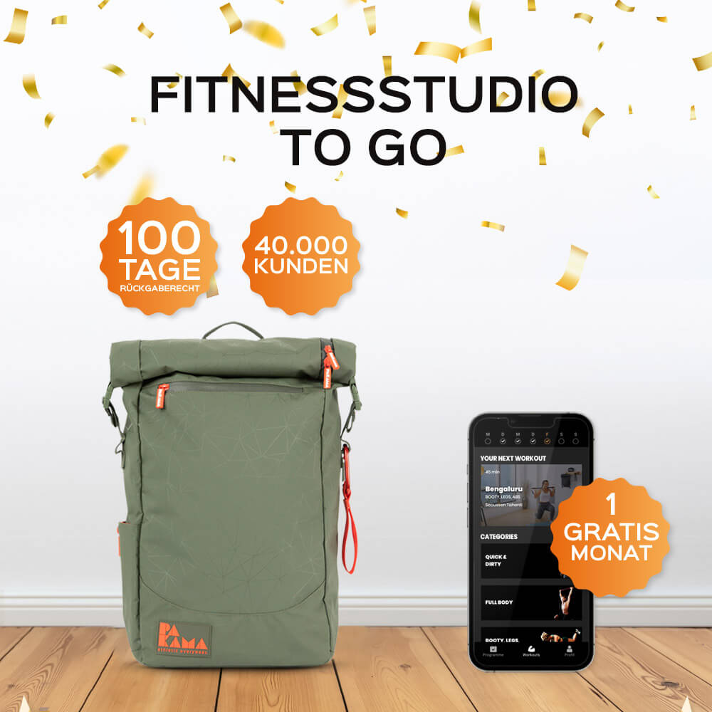 Firmen Fitnessstudio to Go (inkl. App) PAKAMA athletics