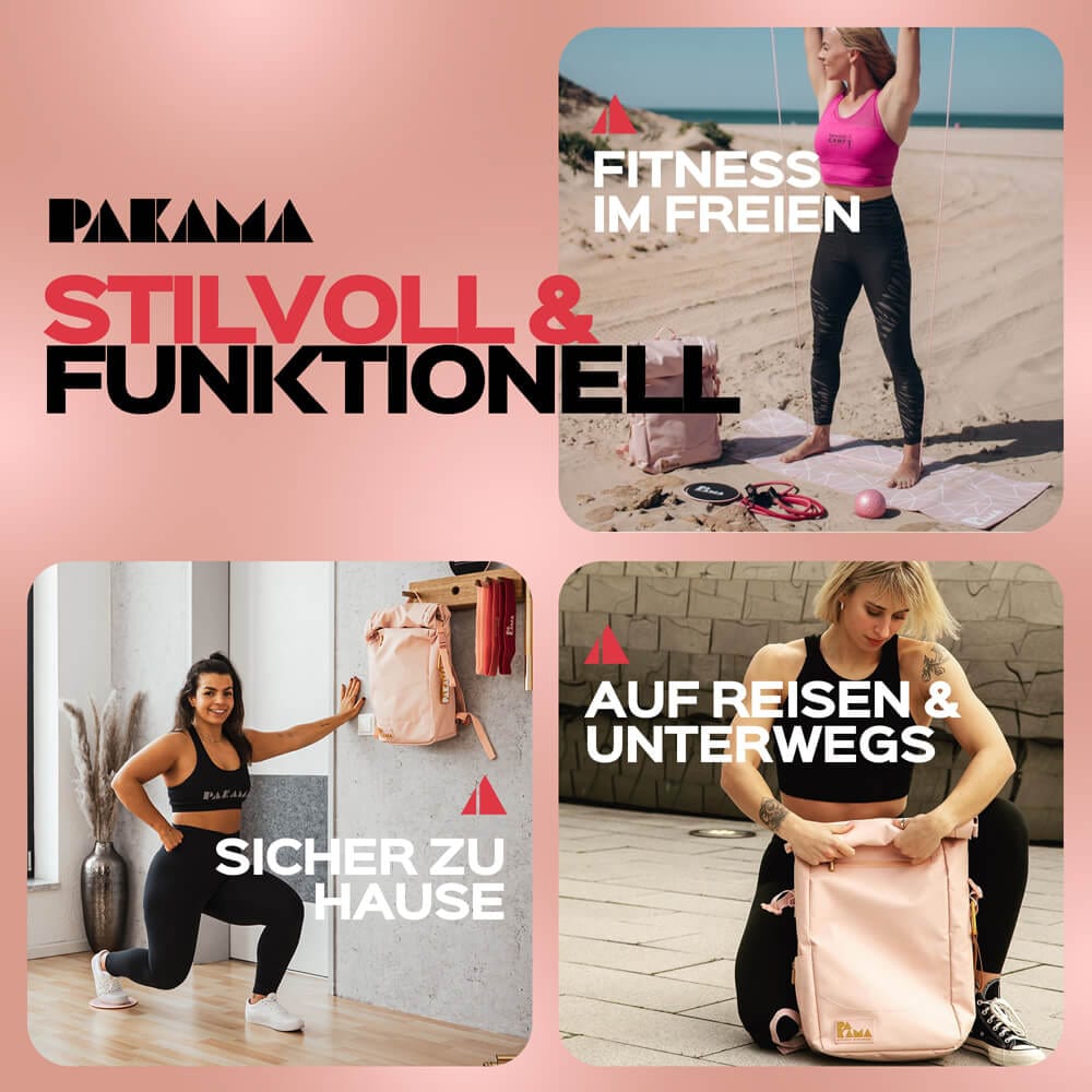 PAKAMA Fitnessstudio to Go Rucksack (inkl. App)