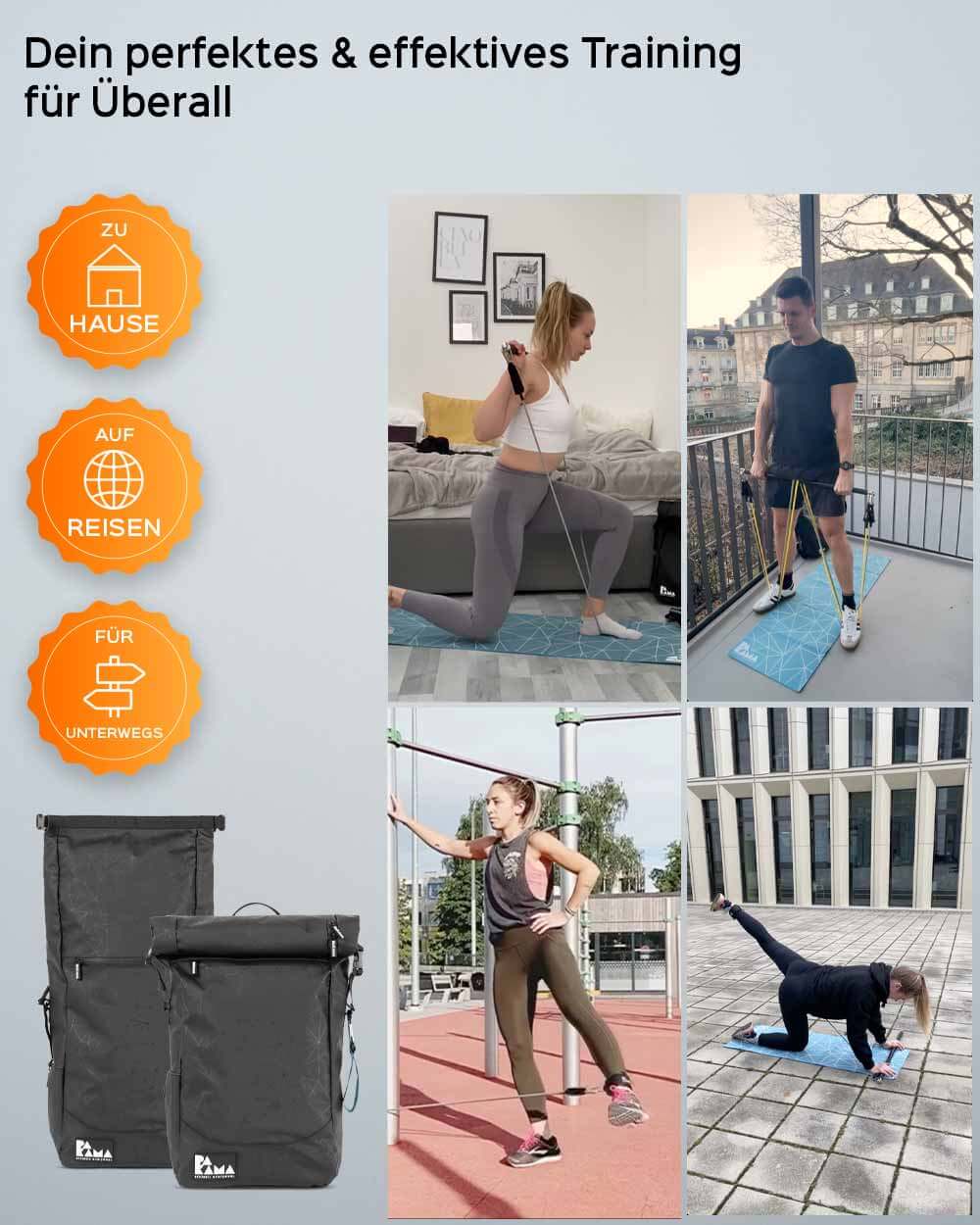 PAKAMA Fitness-Rucksack (inkl. App) PAKAMA athletics