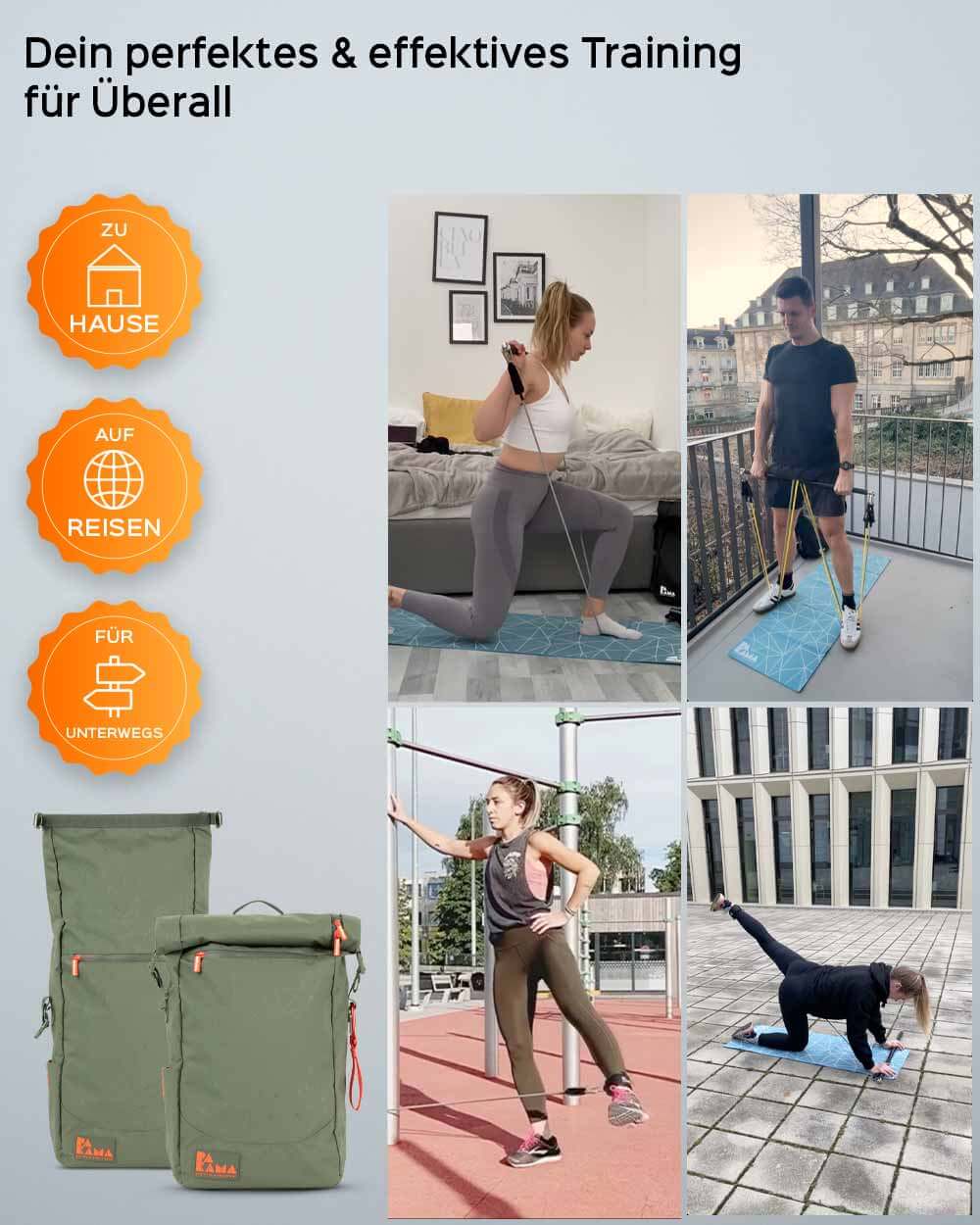 PAKAMA Fitness-Rucksack (inkl. App) PAKAMA athletics