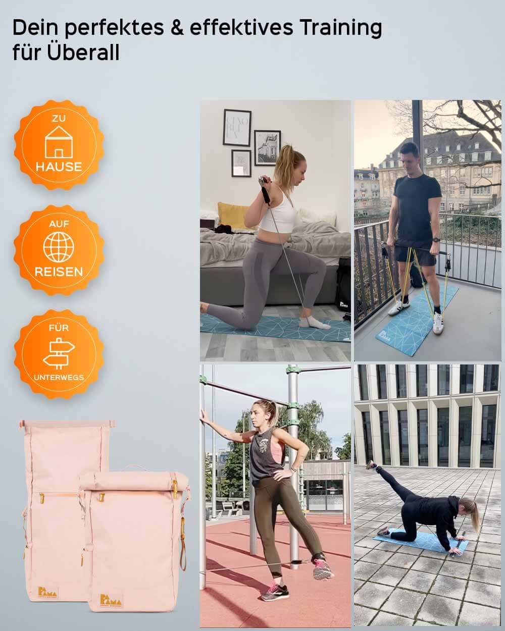 PAKAMA Fitness-Rucksack (inkl. App) PAKAMA athletics