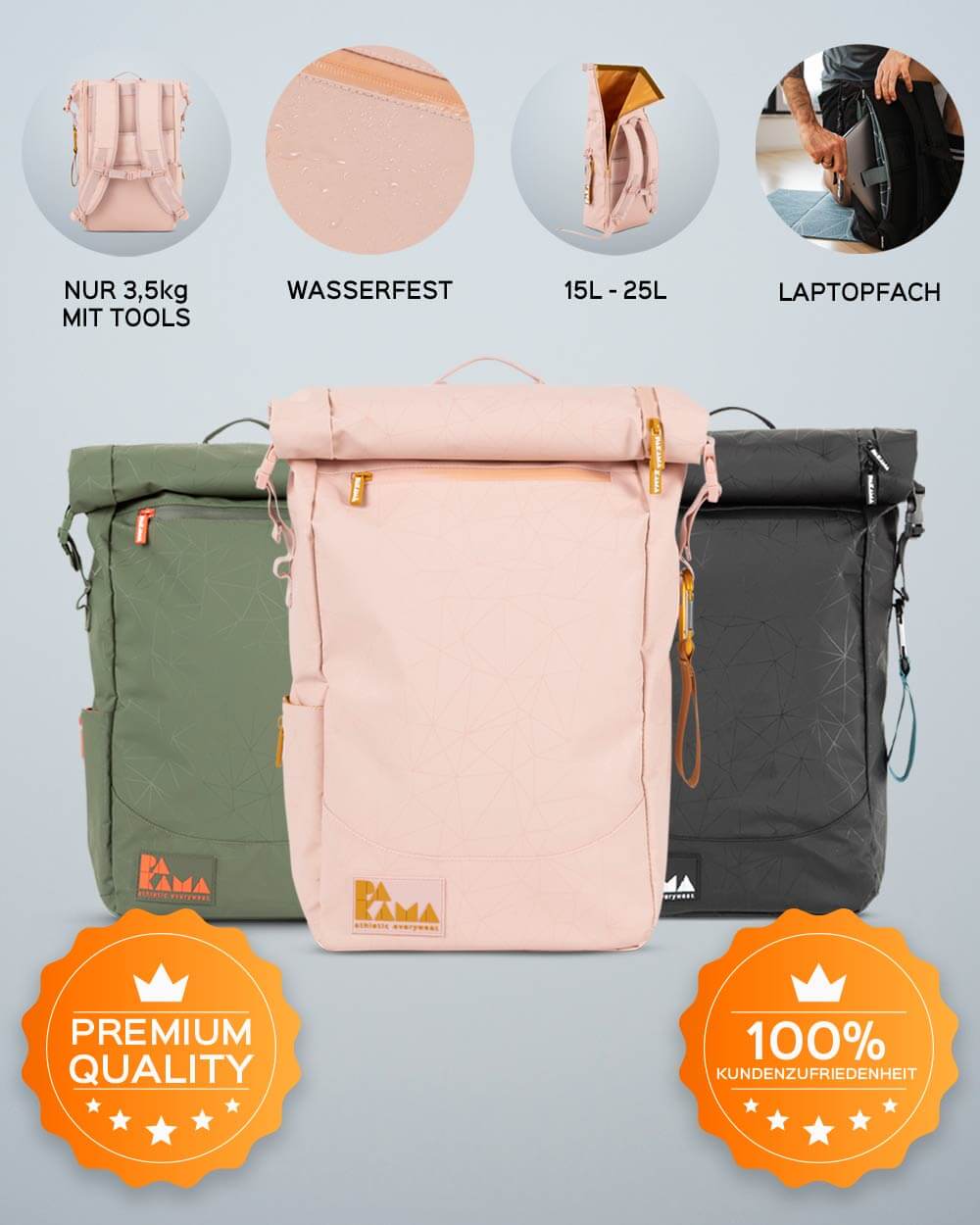 PAKAMA Fitness-Rucksack (inkl. App) PAKAMA athletics