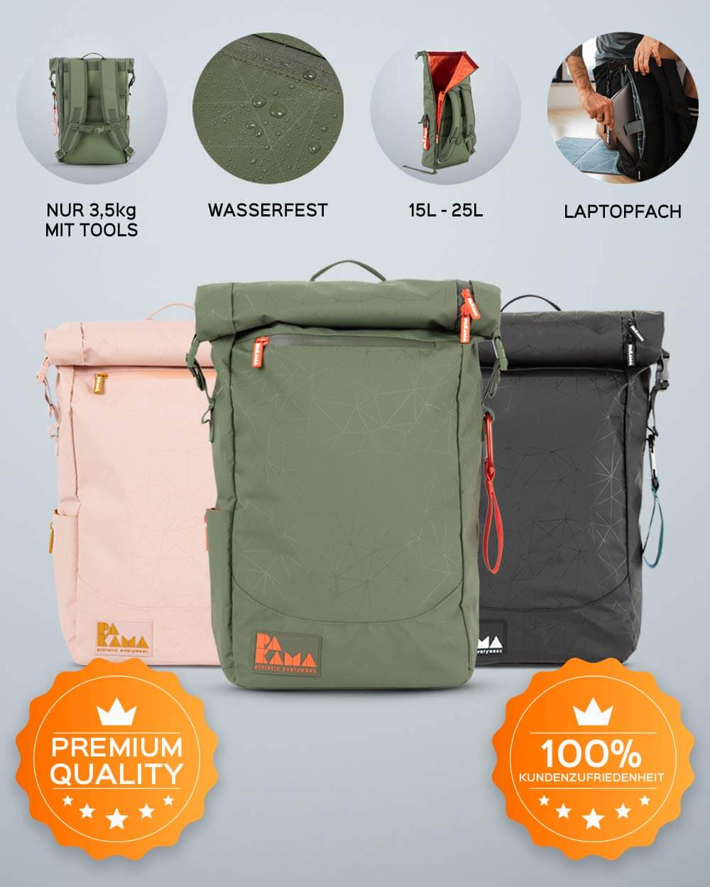 PAKAMA Fitness-Rucksack (inkl. App) PAKAMA athletics