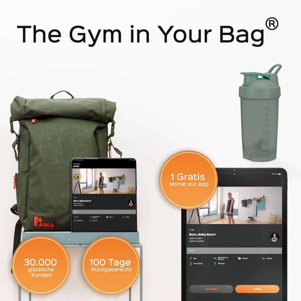 PAKAMA Fitness-Rucksack (inkl. App) PAKAMA athletics