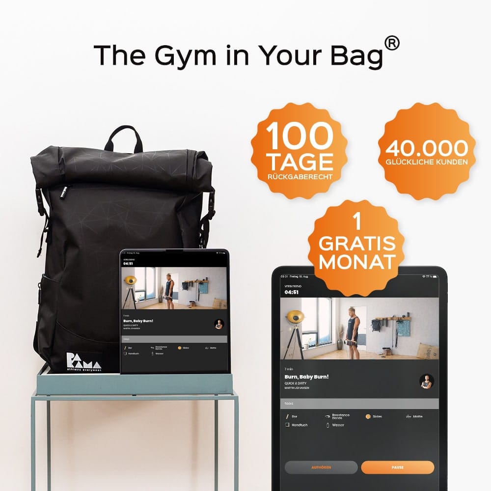 PAKAMA Fitness-Rucksack (inkl. App)