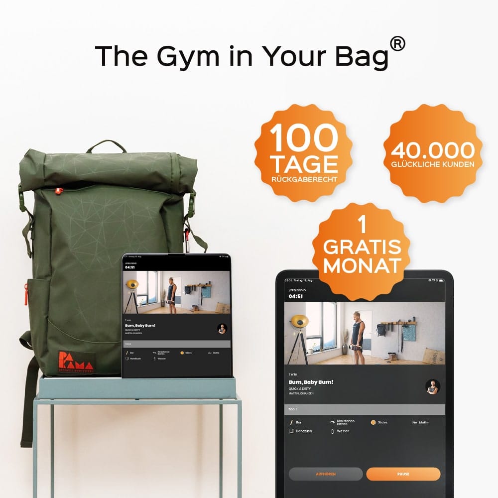 PAKAMA Fitness-Rucksack (inkl. App)